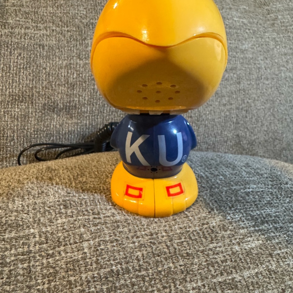 Vintage KU Kansas University Jayhawks Mascot Telephone Not tested - Picture 3 of 8
